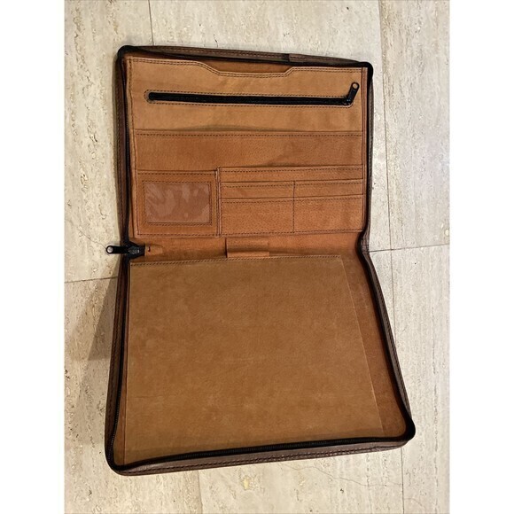 13" Leather Portfolio‎ Organizer Binder  Texas A&M Class Of 97 Very Unique - Picture 4 of 9